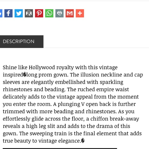 MAC DUGGAL PROM DRESS SZ 10 STYLE 10008M BLUE - Picture 2 of 6